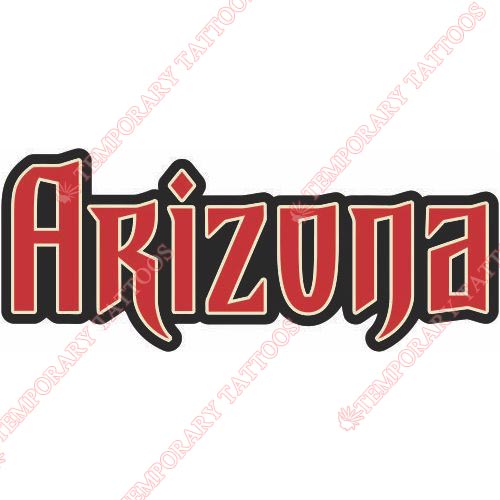 Arizona Diamondbacks Customize Temporary Tattoos Stickers NO.1377